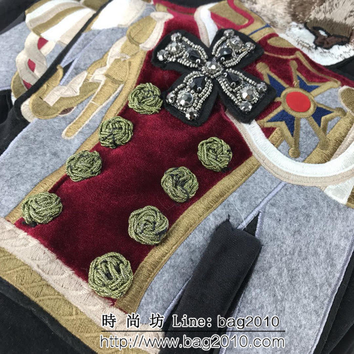 DＧ杜嘉班納 18ss秋冬新款 絲絨棒球款 豹將軍貼章圖案 男款外套 ydi1392